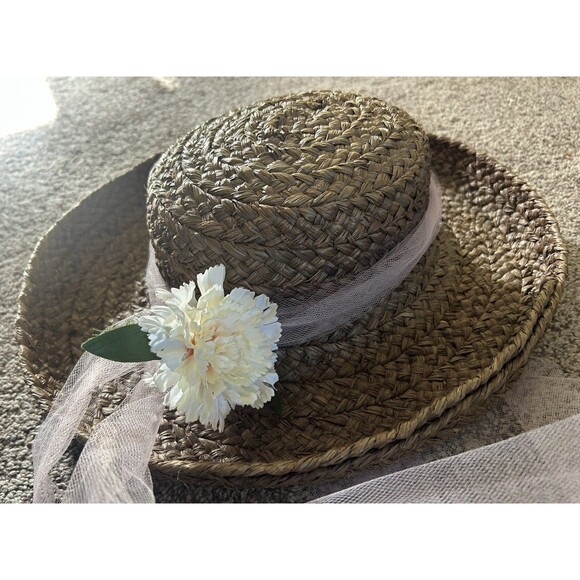 Helen Kaminski Australia Raffia Straw Sun Hat Womens One Size Classic Brown